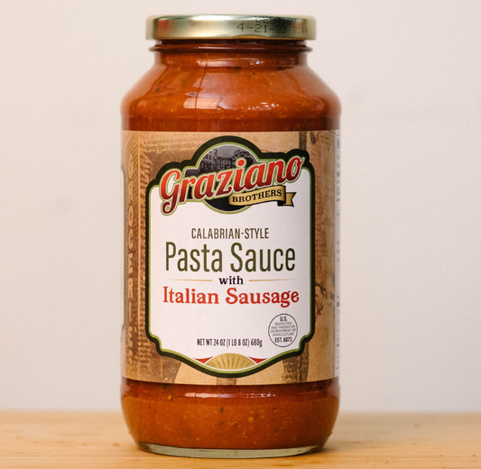 Graziano Bros. Calabrian-Style Pasta Sauce with Italian Sausage