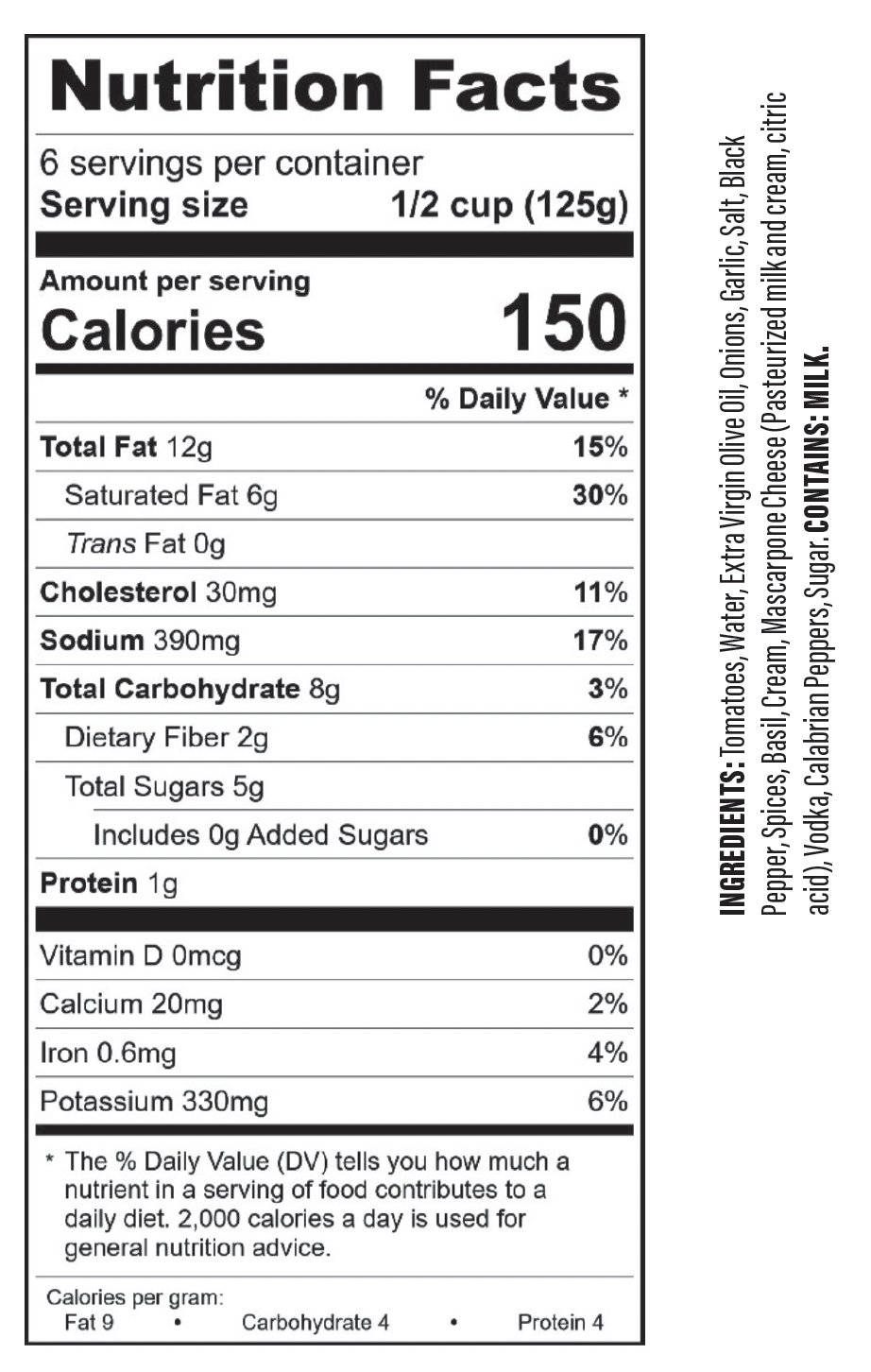 Graziano Bros.  Spicy Vodka Sauce